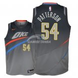Camisetas de NBA Ninos Oklahoma City Thunder Patrick Patterson Nike Gris Ciudad 2018