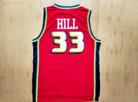 Camisetas NBA de Hill Detroit Pistons Rojo