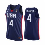 Camisetas Copa Mundial de Baloncesto FIBA 2019 USA Tyrese Haliburton Marino
