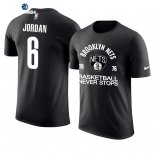 T- Shirt NBA Brooklyn Nets Deandre Jordan Negro