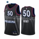 Camisetas NBA de Philadelphia Sixers Aaron Henry Nike Negro Ciudad 2021-22