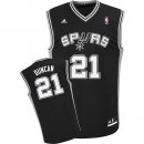 Camisetas NBA de Tim Duncan San Antonio Spurs Rev30 Negro