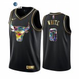 Camisetas NBA de Chicago Bulls Coby White Negro Diamante 2021-22