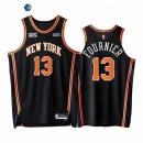Camisetas NBA de New York Knicks Evan Fournier 75th Negro Ciudad 2021-22