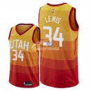Camisetas NBA de Trey Lewis Utah Jazz Nike Naranja Ciudad 18/19