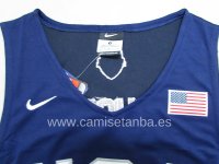 Camisetas NBA de DeMarcus Cousins USA 2016 Azul