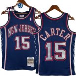 Camisetas NBA Brooklyn Nets NO.15 Vince Carter Marino Retro 2006 07