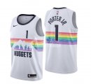 Camisetas NBA de Michael Porter Jr Denvor Nuggets Nike Blanco Ciudad 18/19
