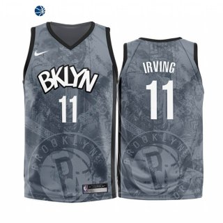 Camiseta NBA de Kyrie Irving Brooklyn Nets Gris 2020-21