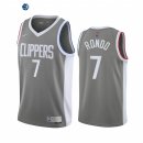 Camisetas NBA Edición ganada Los Angeles Clippers Rajon Rondo Gris 2021