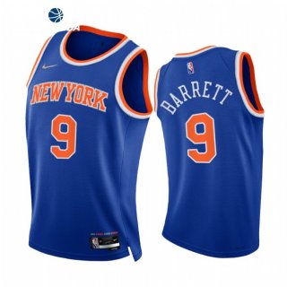 Camisetas NBA de New York Knicks RJ Barrett 75th Season Diamante Azul Icon 2021-22