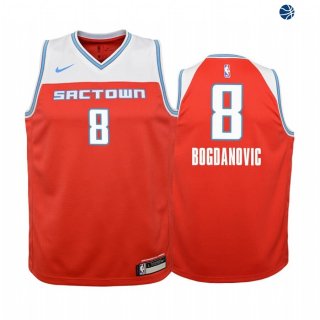 Camisetas de NBA Ninos Sacramento Kings Bogdan Bogdanovic Nike Rojo Ciudad 19/20