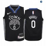 Camisetas de NBA Ninos Golden State Warriors D'Angelo Russell Nike Negro Ciudad 19/20