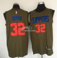 Camisetas NBA Salute To Servicio Los Angeles Clippers Blake Griffin Nike Ejercito Verde 2018