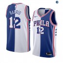 Camisetas NBA de Tobias Harris Phildelphia Sixers Blanco Azul Split Edition