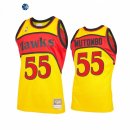 Camisetas NBA Atlanta Hawks Dikembe Mutombo Amarillo Throwback 2021