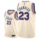Camisetas NBA de Wilson Chandler Philadelphia 76ers Nike Crema Ciudad 2018