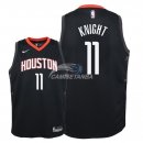 Camisetas de NBA Ninos Houston Rockets Brandon Knight Negro Statement 2018