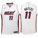 Camisetas de NBA Ninos Miami Heat Dion Waiters Blanco Association 2018