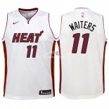 Camisetas de NBA Ninos Miami Heat Dion Waiters Blanco Association 2018