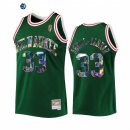 Camisetas NBA Milwaukee Bucks NO.33 Kareem Abdul Jabbar Verde Throwback 2022
