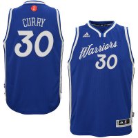 Camisetas NBA Golden State Warriors 2015 Navidad Curry Azul