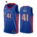 Camiseta NBA de Saddiq Bey Detroit Pistons NO.41# Nike Azul Ciudad 2020-21