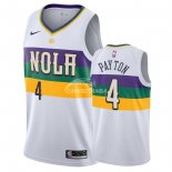 Camisetas NBA de Elfrid Payton New Orleans Pelicans Nike Blanco Ciudad 18/19