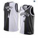 Camisetas NBA de Kevin Durant Brooklyn Nets Blanco Negro Split Edition