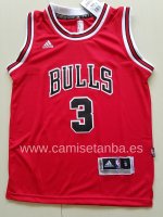 Camiseta NBA Ninos Chicago Bulls Dwyane Wade Rojo