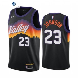 Camiseta NBA de Cameron Johnson Phoenix Suns Nike Negro Ciudad 2020-21