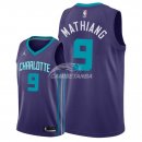 Camisetas NBA de Mangok Mathiang Charlotte Hornets Púrpura Statement 2018