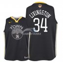 Camisetas de NBA Ninos Shaun Livingston Golden State Warriors 2018 Finales Negro Statement Parche