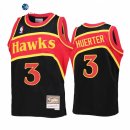 Camisetas NBA Ninos Atlanta Hawks Kevin Huerter Negro Throwback 2021