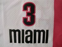 Camisetas NBA de Miami Heat ABA Wade Blanco