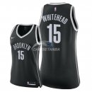 Camisetas NBA Mujer Isaiah Whitehead Brooklyn Nets Negro Icon