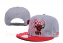 Snapbacks Caps NBA De Chicago Bulls Gris Rojo
