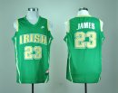 Camisetas NCAA Irish LeBron James Verde