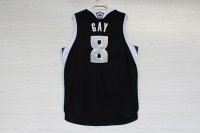 Camisetas NBA de Rudy Gay Sacramento Kings Negro