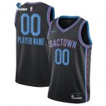 Camisetas NBA Sacramento Kings Personalizada Negro Ciudad 2020
