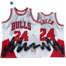 Camisetas NBA Chicago Bulls NO.24 Javonte Green Blanco Throwback 2022