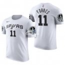 Camisetas NBA de Manga Corta Bryn Forbes San Antonio Spurs Blanco 17/18