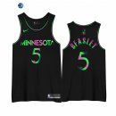 Camisetas NBA Edición ganada Minnesota Timberwolves Malik Beasley Negro