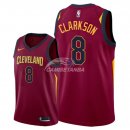 Camisetas NBA de Jordan Clarkson Cleveland Cavaliers Rojo Icon 2018