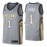 Camisetas NBA de Rodney Hood Cleveland Cavaliers Nike Gris Ciudad 2018