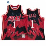 Camisetas NBA Miami Heat NO.1 Chris Bosh Rojo Throwback 2022