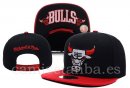 Snapbacks Caps NBA De Chicago Bulls Negro Rojo-4