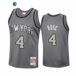Camisetas NBA New York Knicks rrick Rose Gris Hardwood Classics 2021