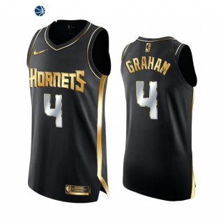 Camiseta NBA de Devonte' Graham Charlotte Hornets Negro Oro 2020-21