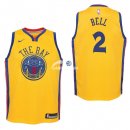 Camiseta NBA Ninos Golden State Warriors Jordan Bell Nike Amarillo Ciudad 17/18